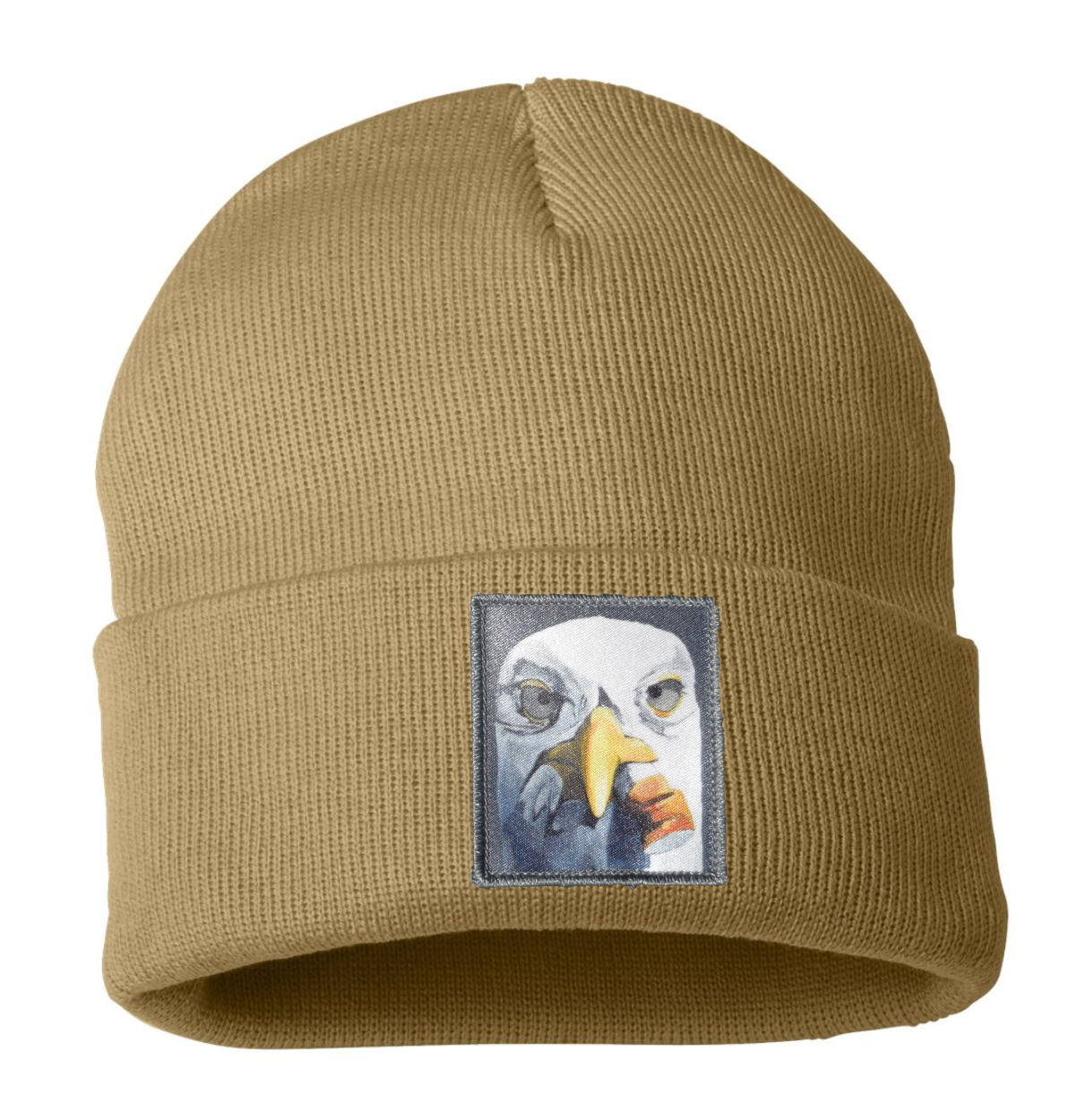 Seagull with Cig Beanie Hats Flyn Costello Camel
