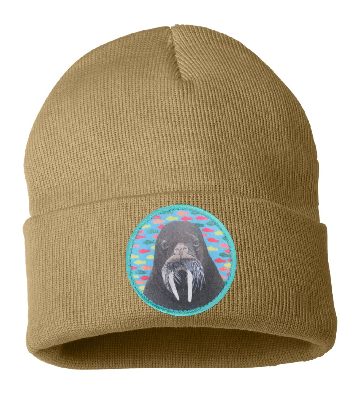 Walrus Dreams Beanie Hats Flyn Costello Camel