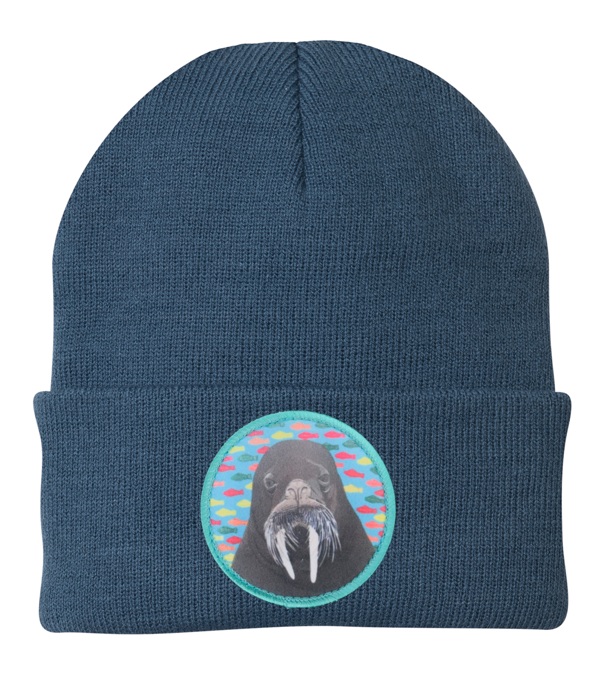 Walrus Dreams Beanie Hats Flyn Costello Dusty Blue