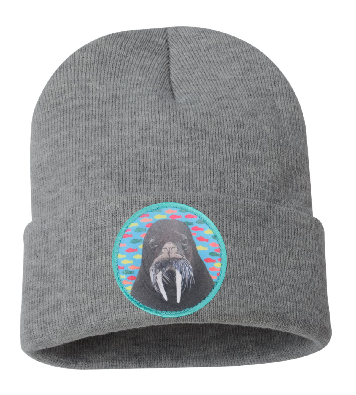 Walrus Dreams Beanie Hats Flyn Costello Grey