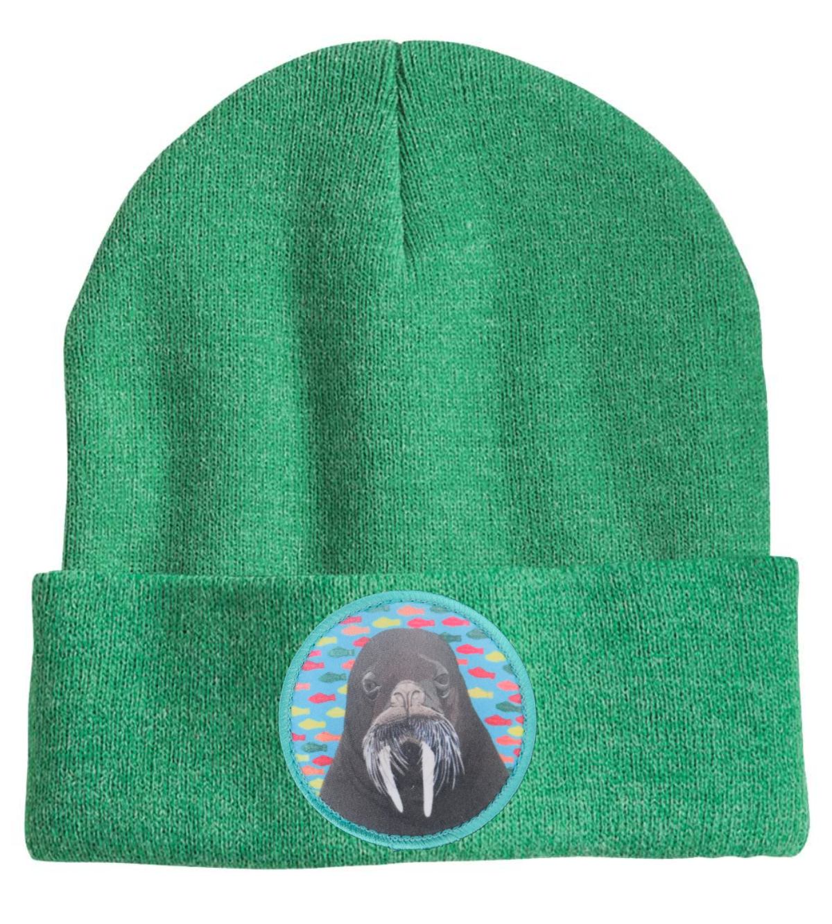 Walrus Dreams Beanie Hats Flyn Costello Heather Green