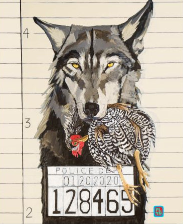 The Usual Suspects: Wolf Print 12x18 Prints Flyn Costello