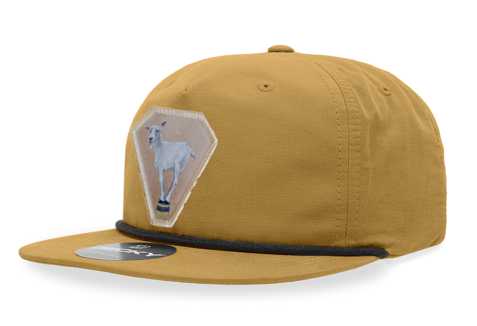 Biscuit/Black Rope Cap Hats FlynHats Diamond Goat