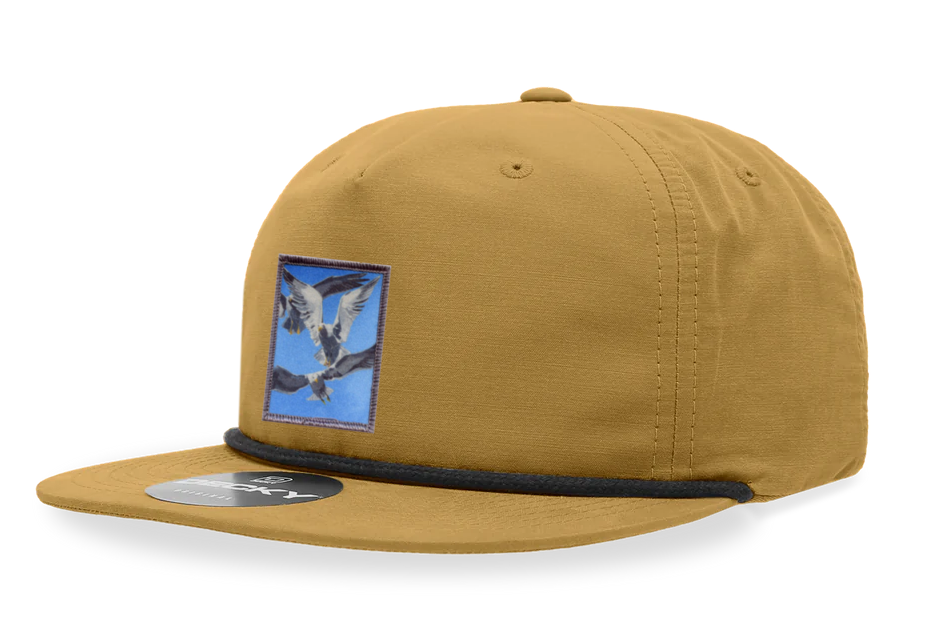 Biscuit/Black Rope Cap Hats FlynHats Flock Of Seagulls