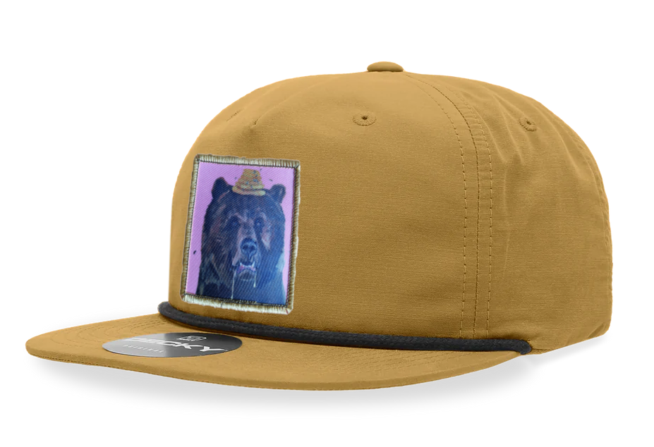 Biscuit/Black Rope Cap Hats FlynHats