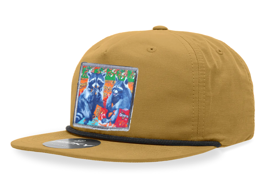 Biscuit/Black Rope Cap Hats FlynHats Junkfood Bandits