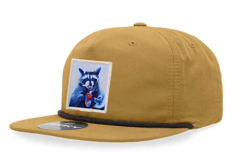 Biscuit/Black Rope Cap Hats FlynHats