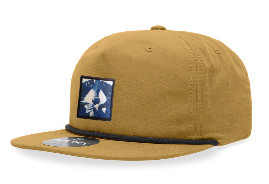 Biscuit/Black Rope Cap Hats FlynHats Raccoon Pop