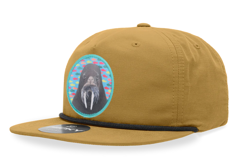 Biscuit/Black Rope Cap Hats FlynHats Walrus