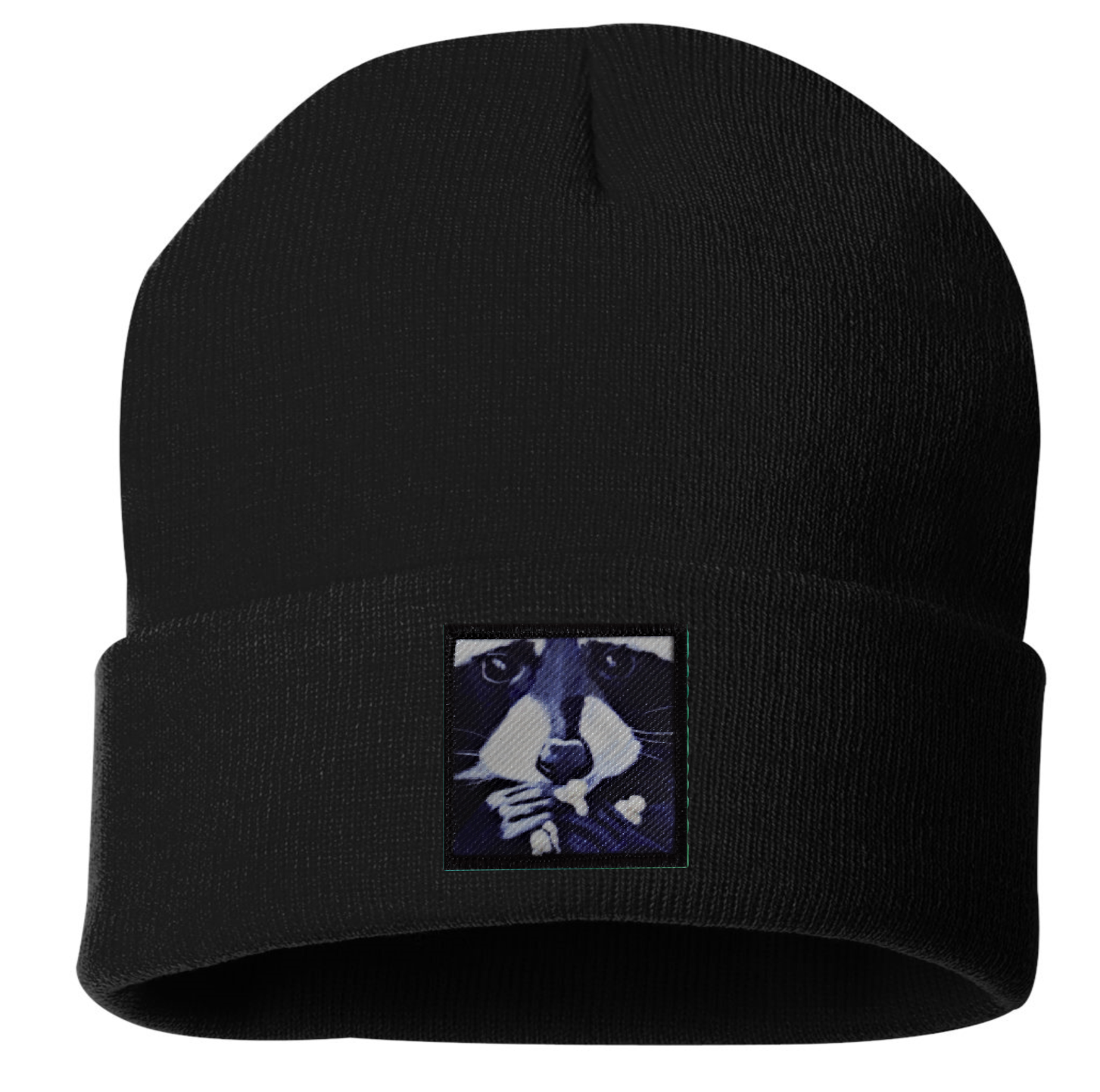 WS Raccoon Pop Beanie Hats Flyn Costello Black