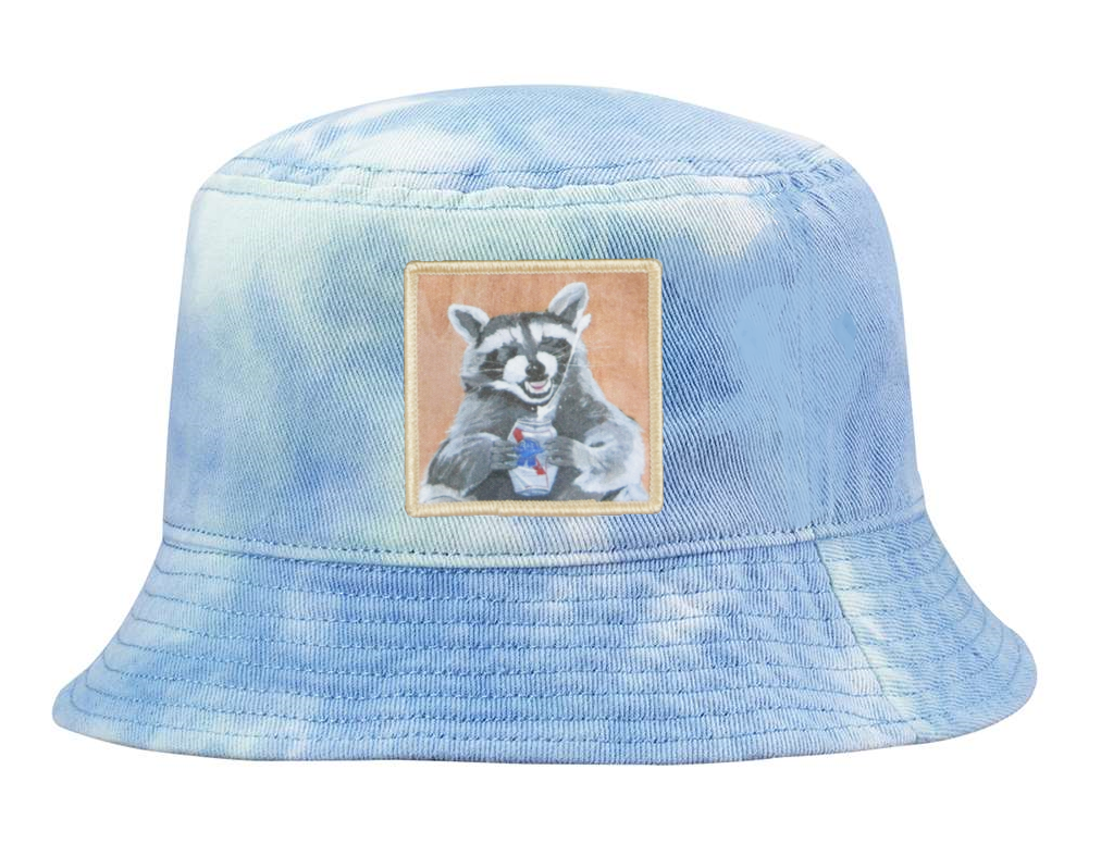 Tie Dyed Bucket- Blue Hats Flyn Costello Beer Bandit