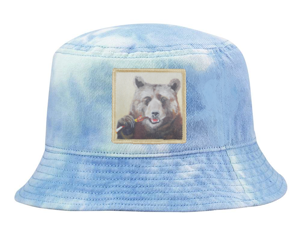 Tie Dyed Bucket- Blue Hats Flyn Costello Slim Jimmy