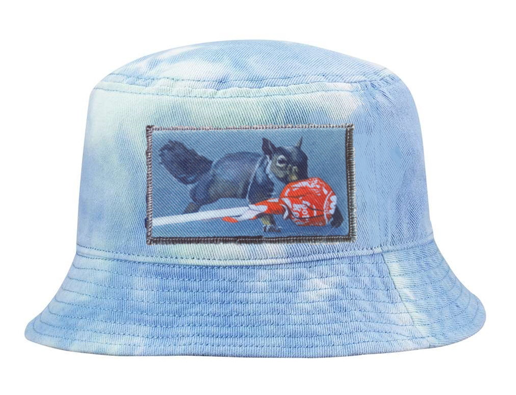 Tie Dyed Bucket- Blue Hats Flyn Costello Secret Stash