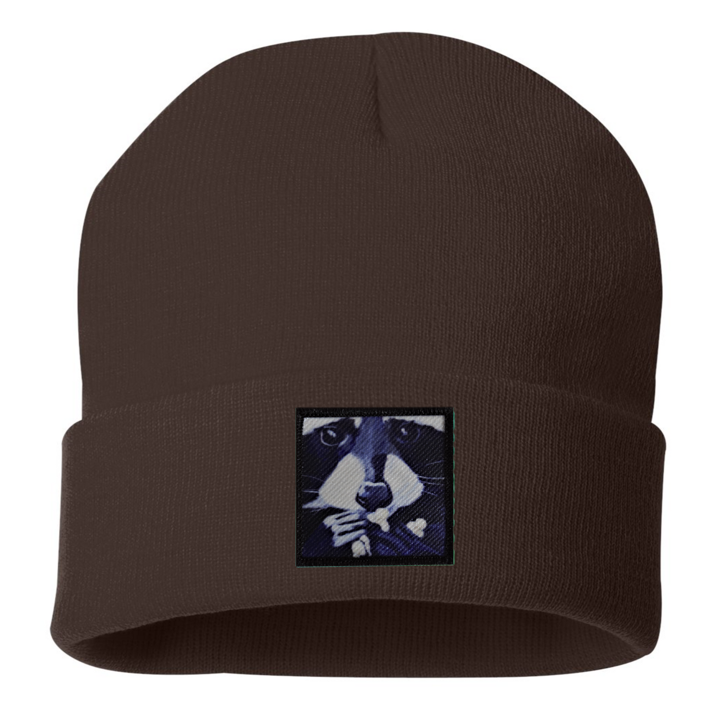 Raccoon Pop Beanie Hats Flyn Costello Brown  