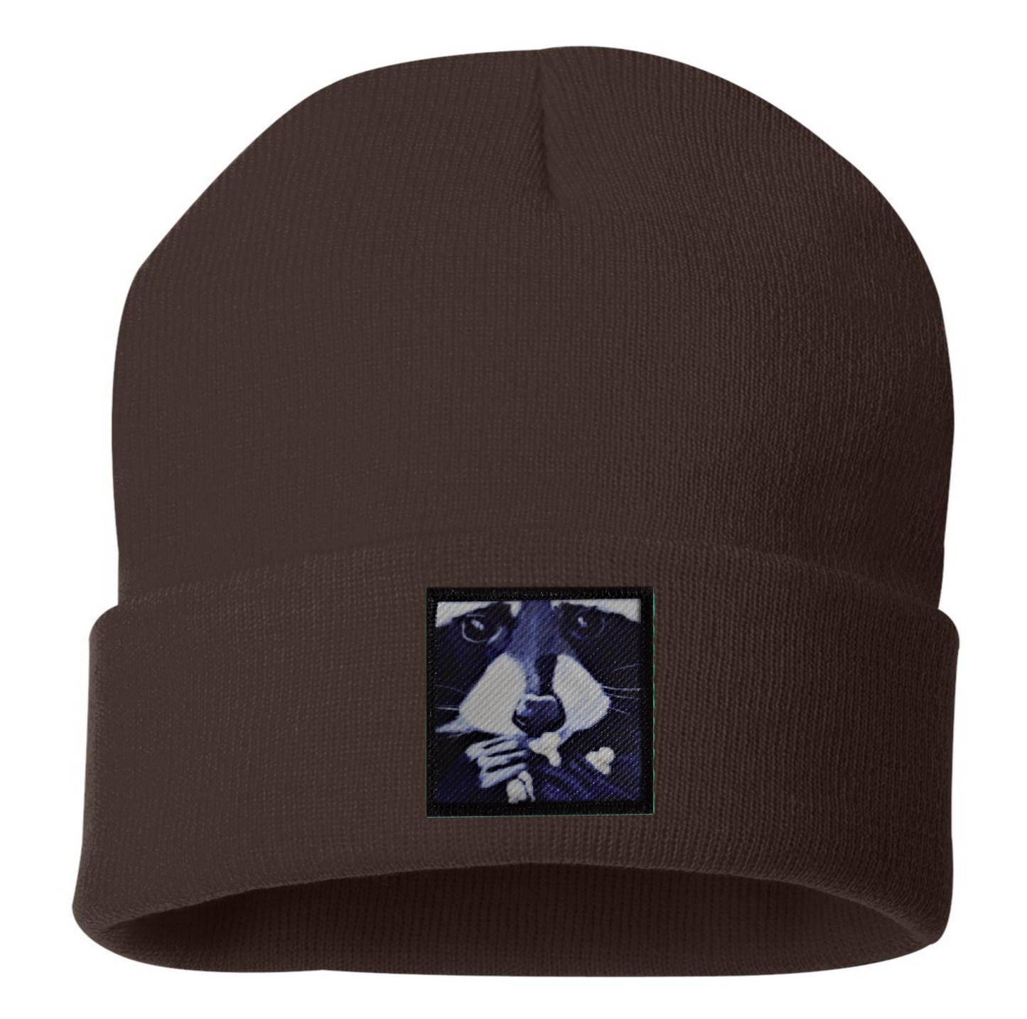 Raccoon Pop Beanie Hats Flyn Costello Brown