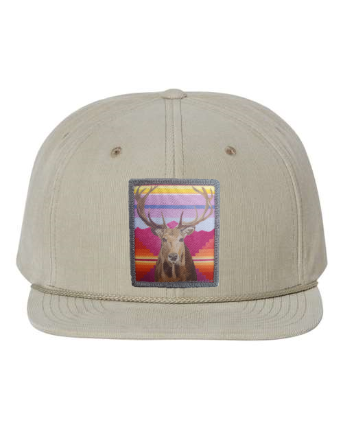 Tan Corduroy Flat Bill Trucker Hats Flyn Costello Elk