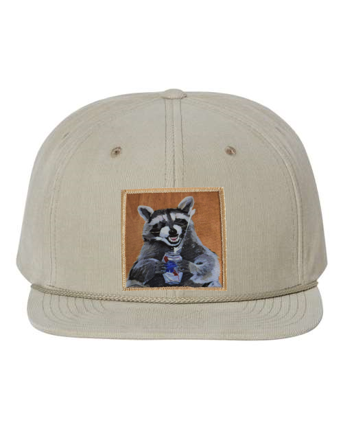 Tan Corduroy Flat Bill Trucker Hats Flyn Costello Beer Bandit