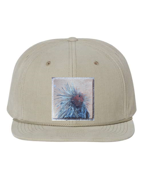 Tan Corduroy Flat Bill Trucker Hats Flyn Costello Porcupine