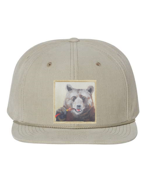 Tan Corduroy Flat Bill Trucker Hats Flyn Costello Slim Jimmy