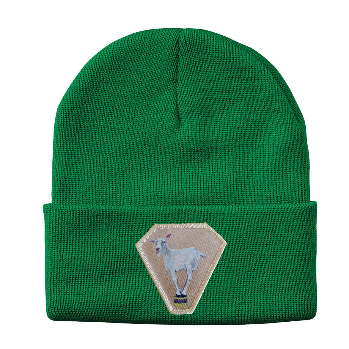 Diamond Goat Beanie Hats Flyn Costello Kelley Green