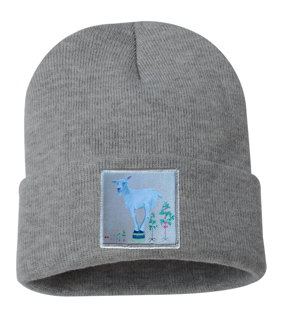 The Discoverer Goat Beanie Hats Flyn Costello Grey