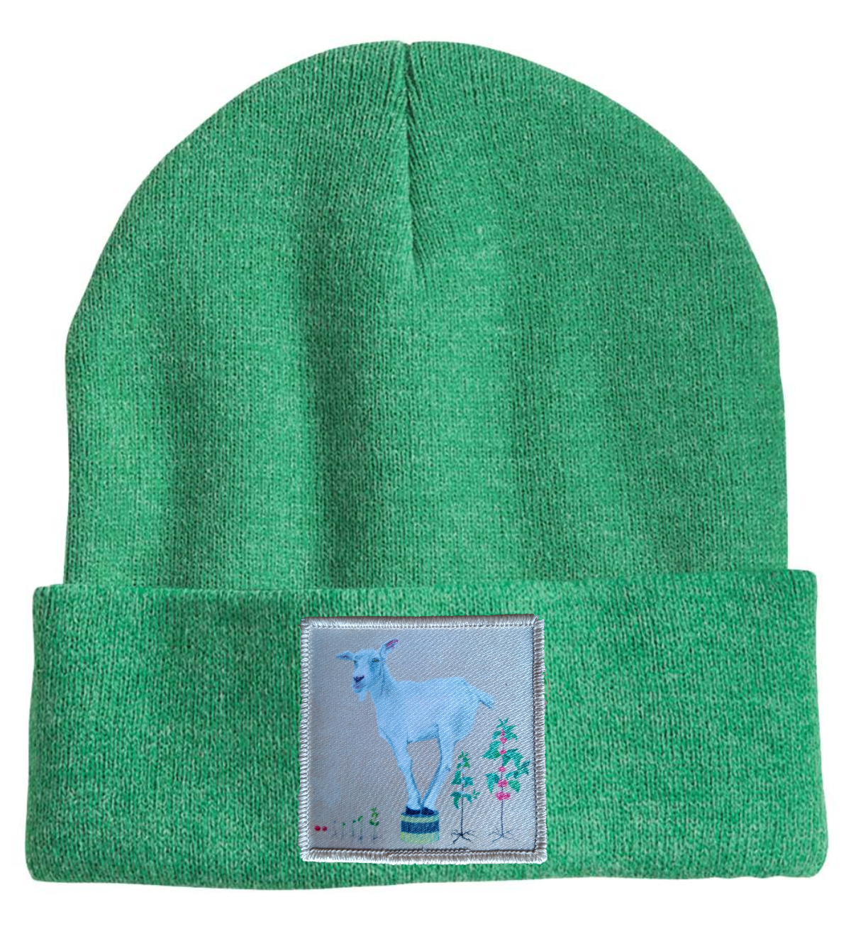 The Discoverer Goat Beanie Hats Flyn Costello Heather Green