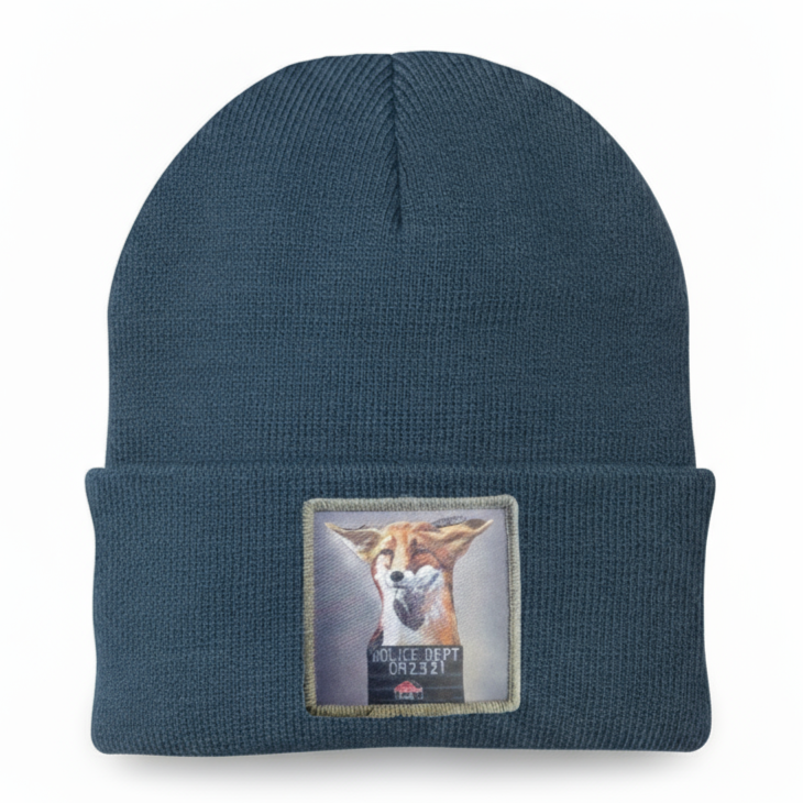 WS Fox Beanie Hats Flyn Costello Dusty Blue