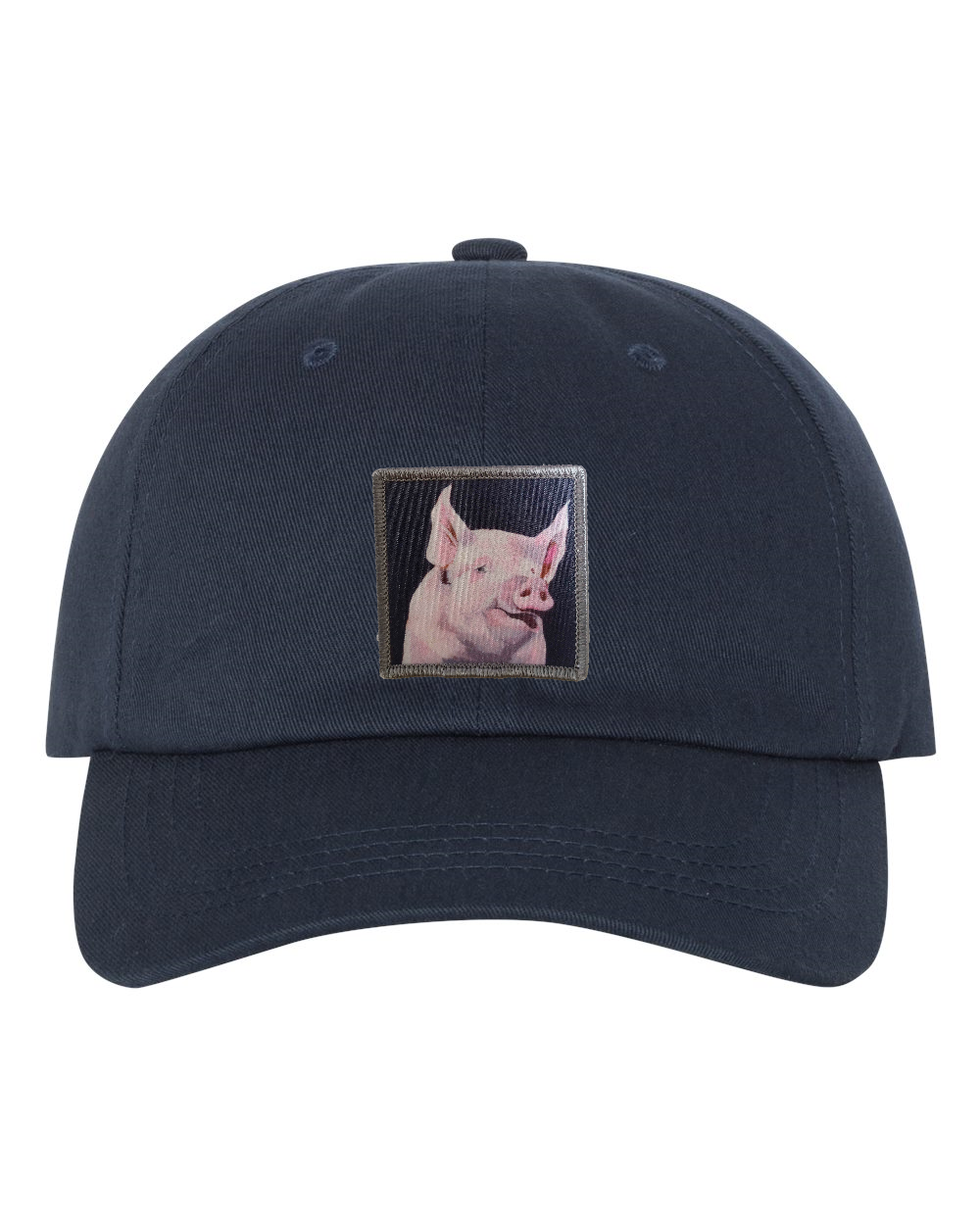 Eco-Washed Dad Hat Hats FlynHats Piggie