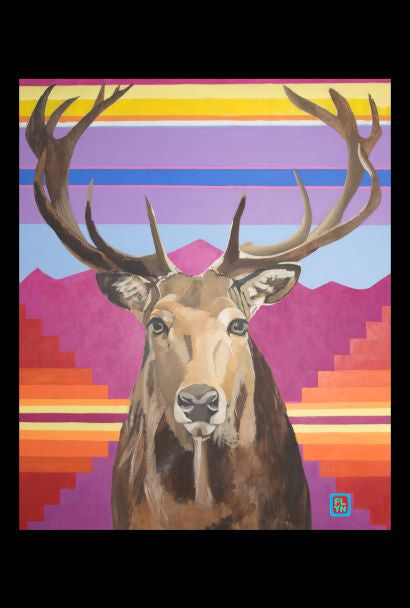 Elk Print Prints Flyn_Costello_Art