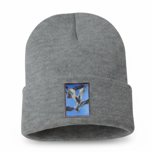 Flock Of Seagulls Beanie Hats FlynHats Grey