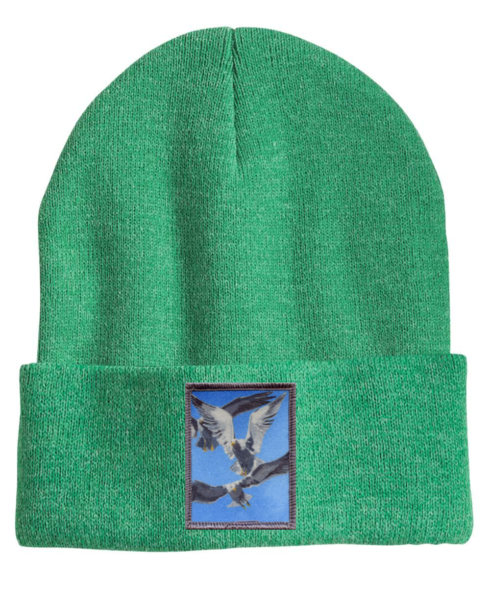 Flock Of Seagulls Beanie Hats FlynHats Heather Green