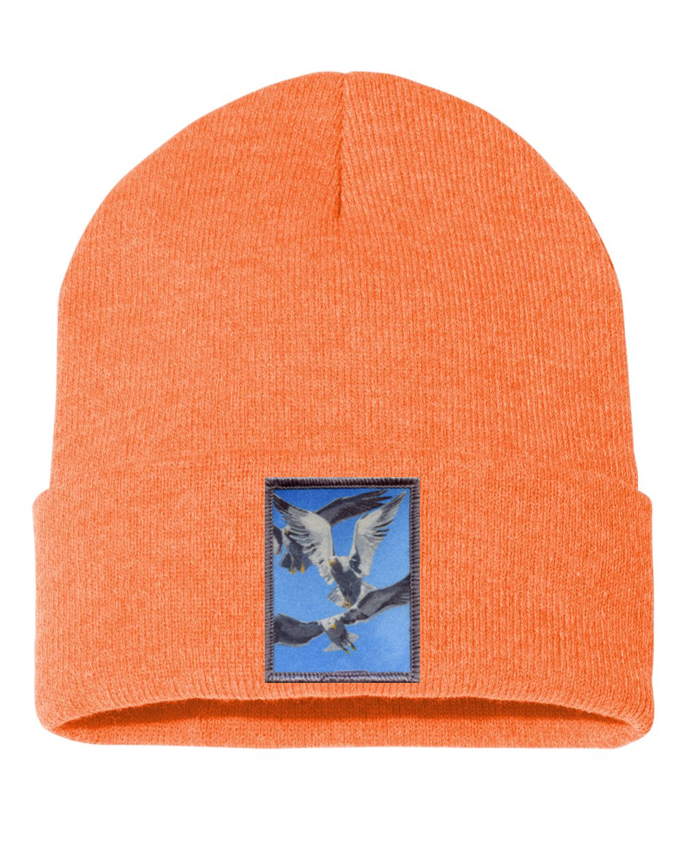 Flock Of Seagulls Beanie Hats FlynHats Heather Orange