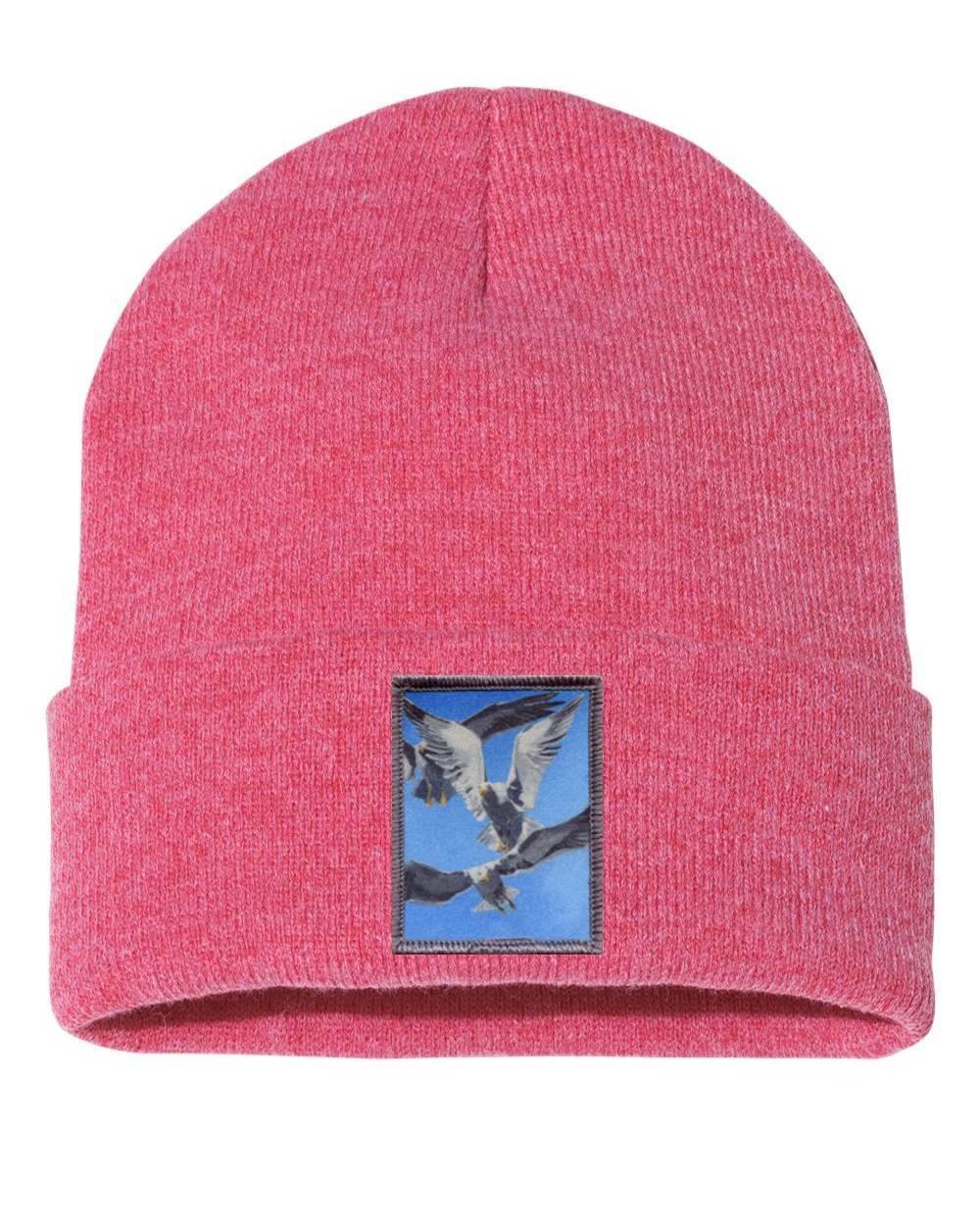 Flock Of Seagulls Beanie Hats FlynHats Heather Red