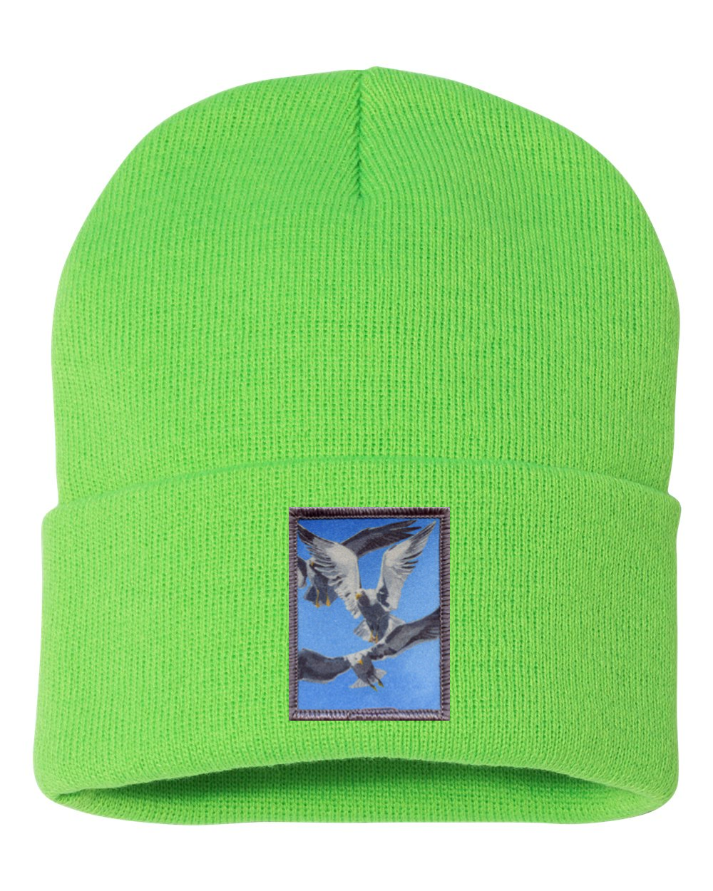 Flock Of Seagulls Beanie Hats FlynHats Neon Green