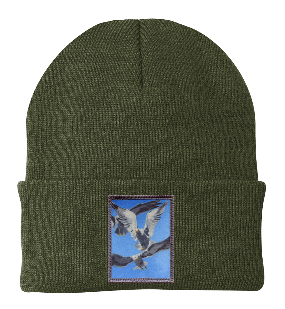 Flock Of Seagulls Beanie Hats FlynHats Olive