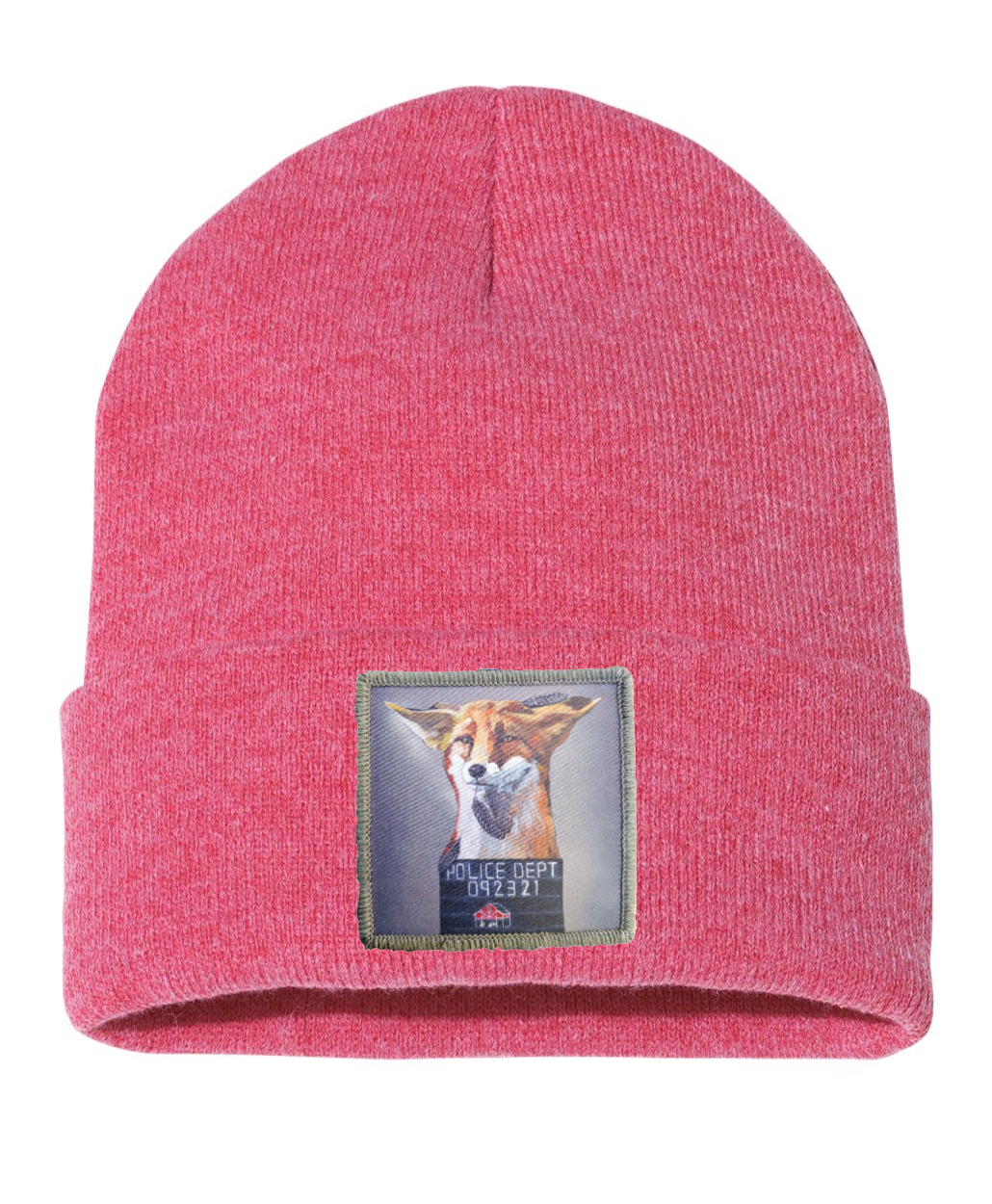 Fox Beanie Hats Flyn Costello Heather Red