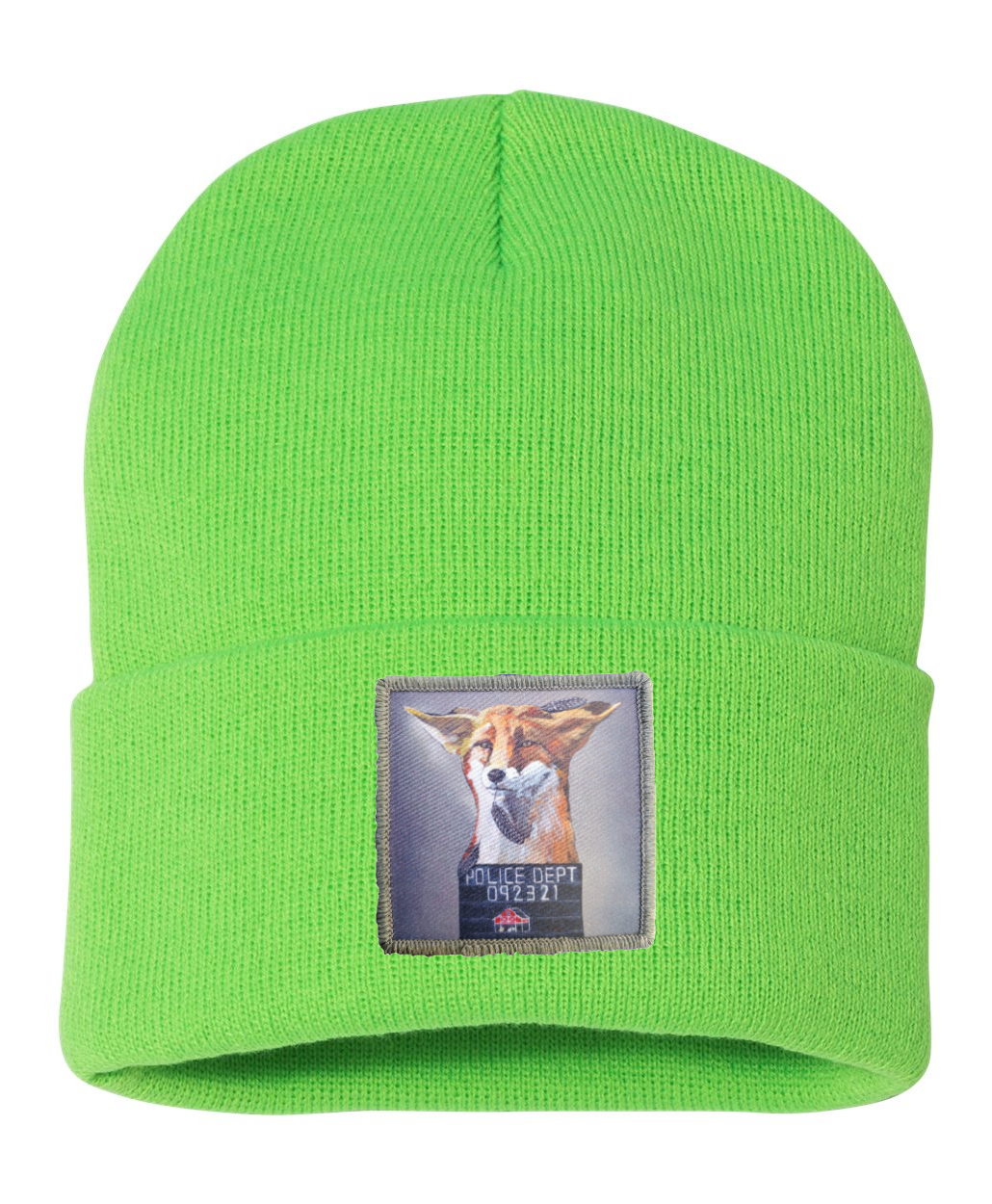 Fox Beanie Hats Flyn Costello Neon Green