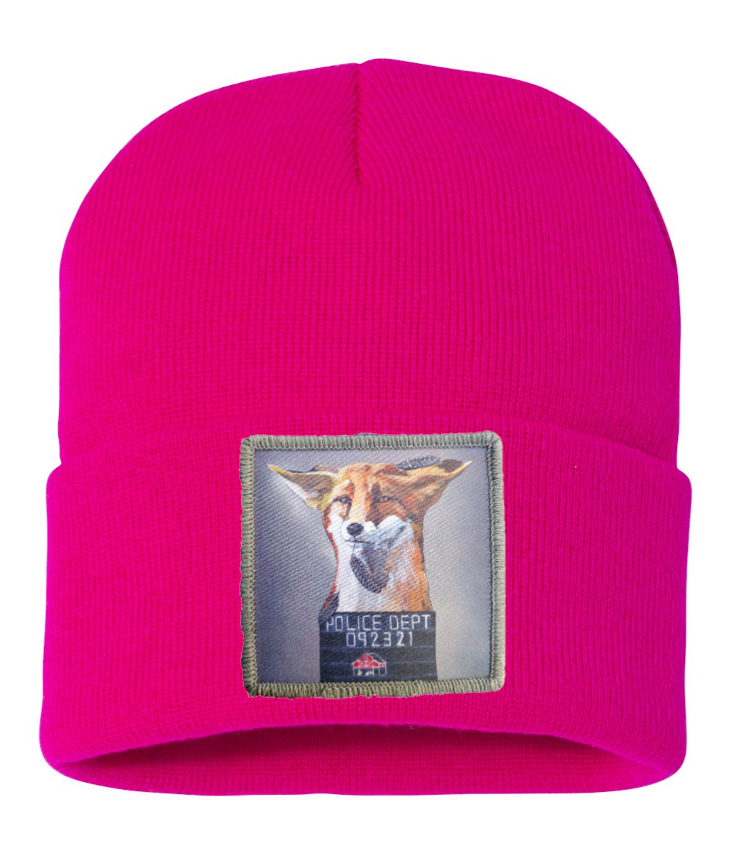 Fox Beanie Hats Flyn Costello Fuschia