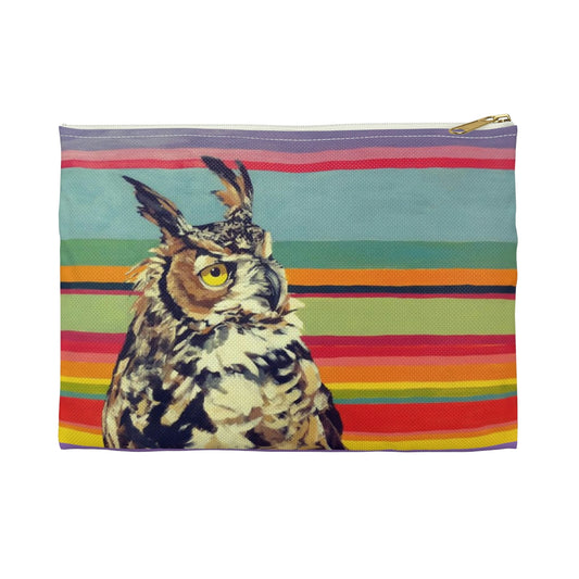 Rainbow Gaia Owl Zip Bag tote bag Flyn Costello