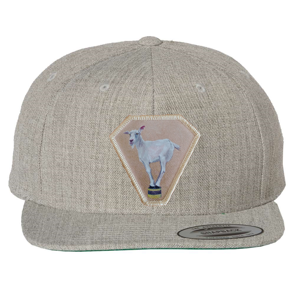 Heather Grey Snapback Hats Flyn Costello Diamond Goat