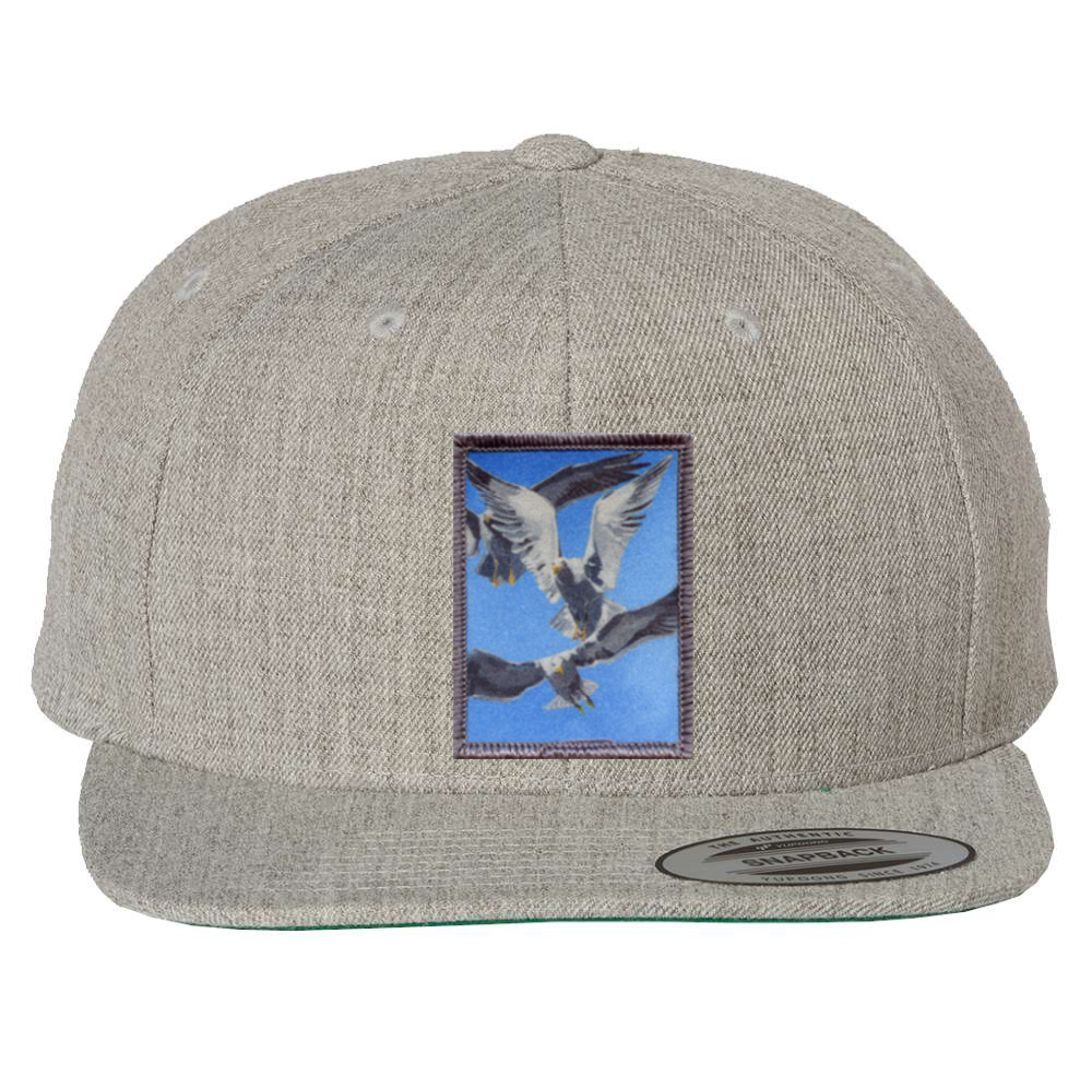 Heather Grey Snapback Hats Flyn Costello Flock Of Seagulls