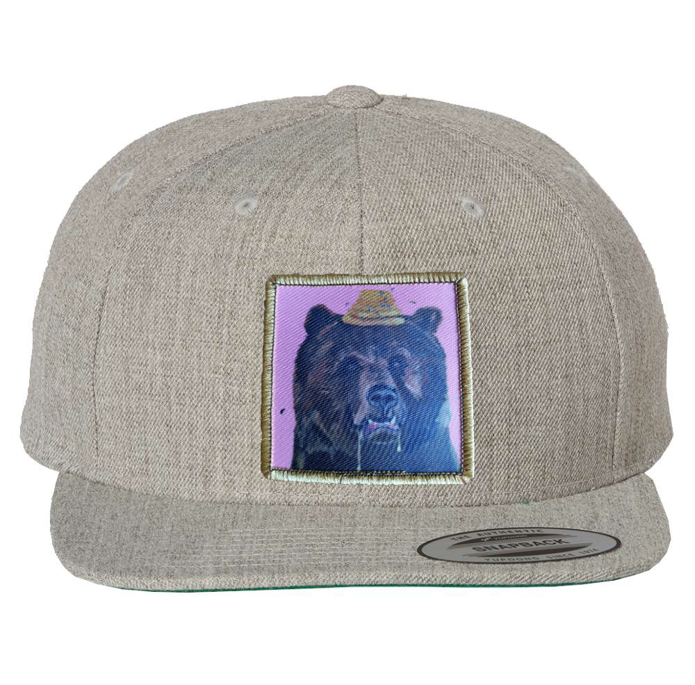 Heather Grey Snapback Hats Flyn Costello   