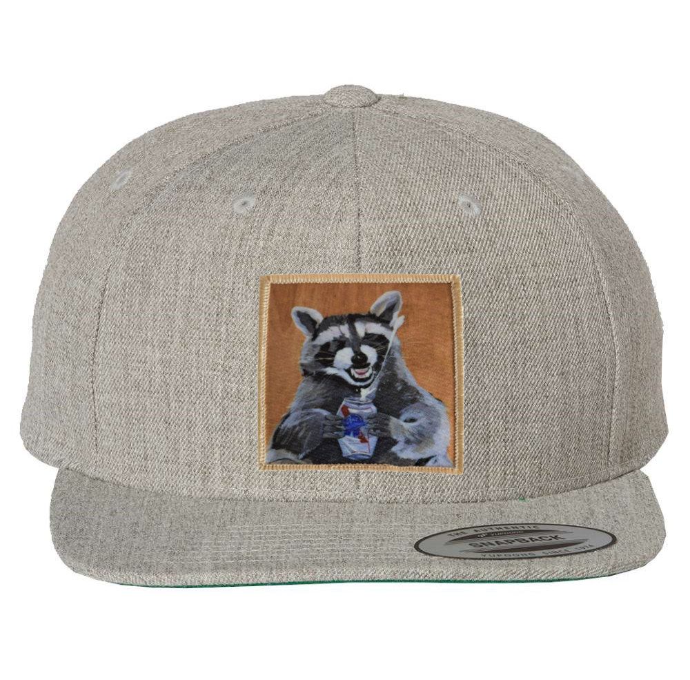 Heather Grey Snapback Hats Flyn Costello Beer Bandit