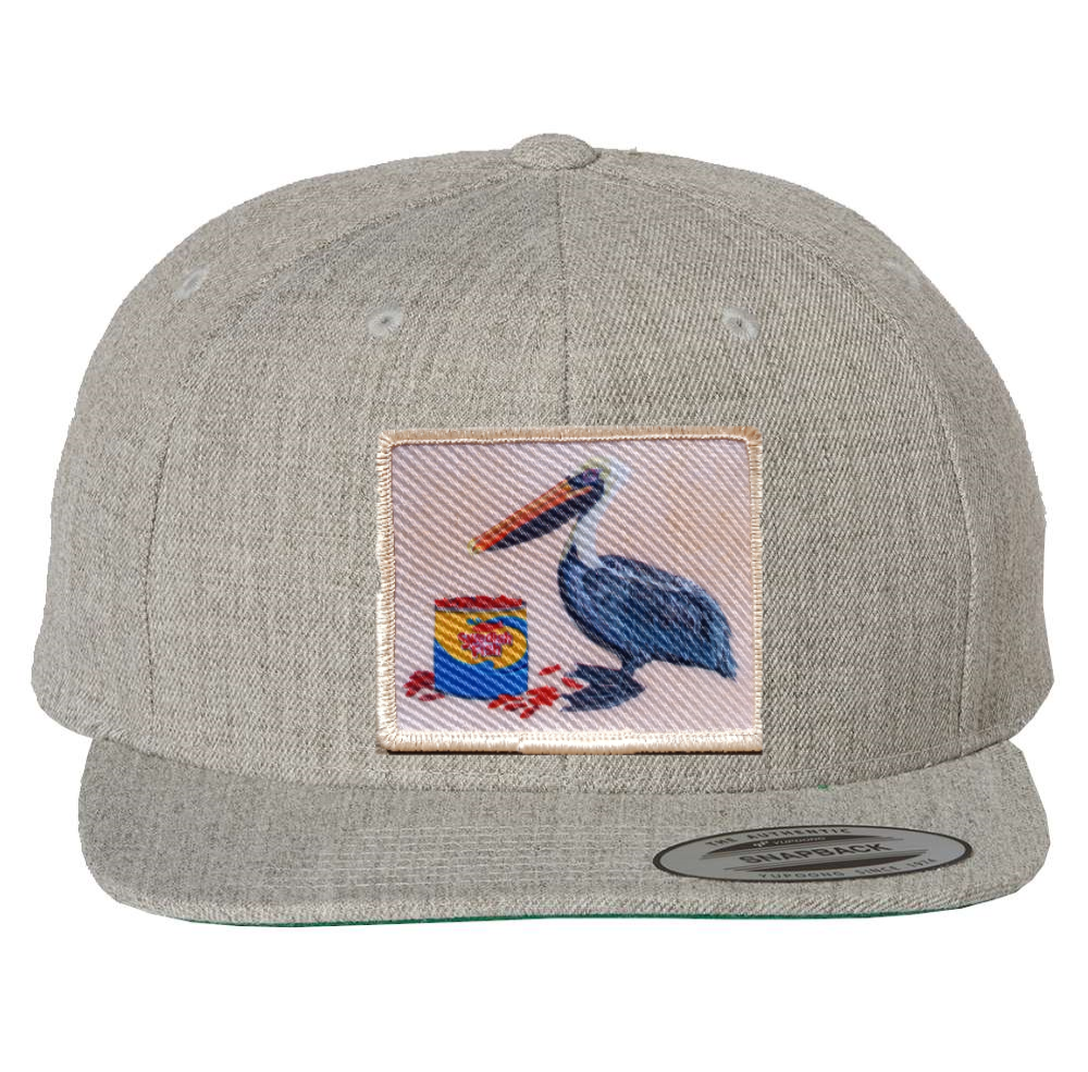 Heather Grey Snapback Hats Flyn Costello Gone Fishin'