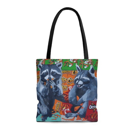 Junkfood Bandits Raccoon Tote Bag Prints Flyn_Costello_Art