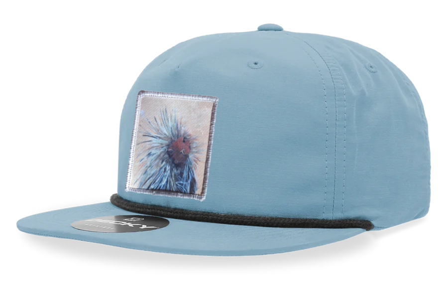 Sky/Black Rope Cap Hats FlynHats Porcupine