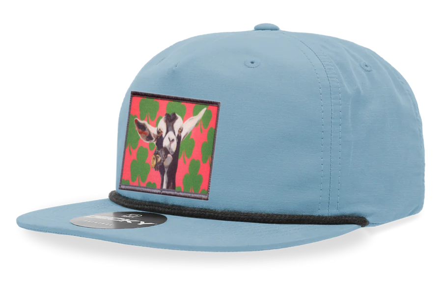 Sky/Black Rope Cap Hats FlynHats