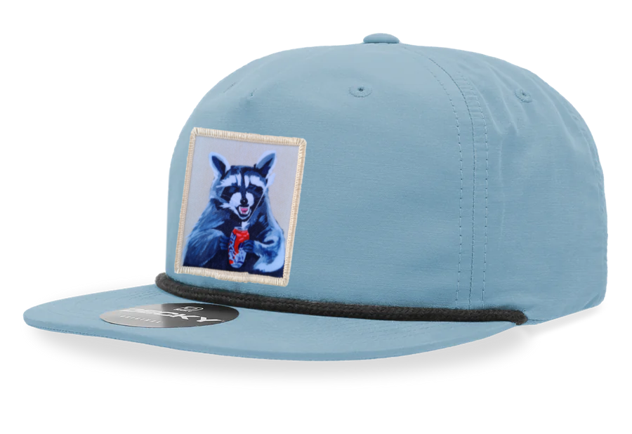 Sky/Black Rope Cap Hats FlynHats Camp Crasher