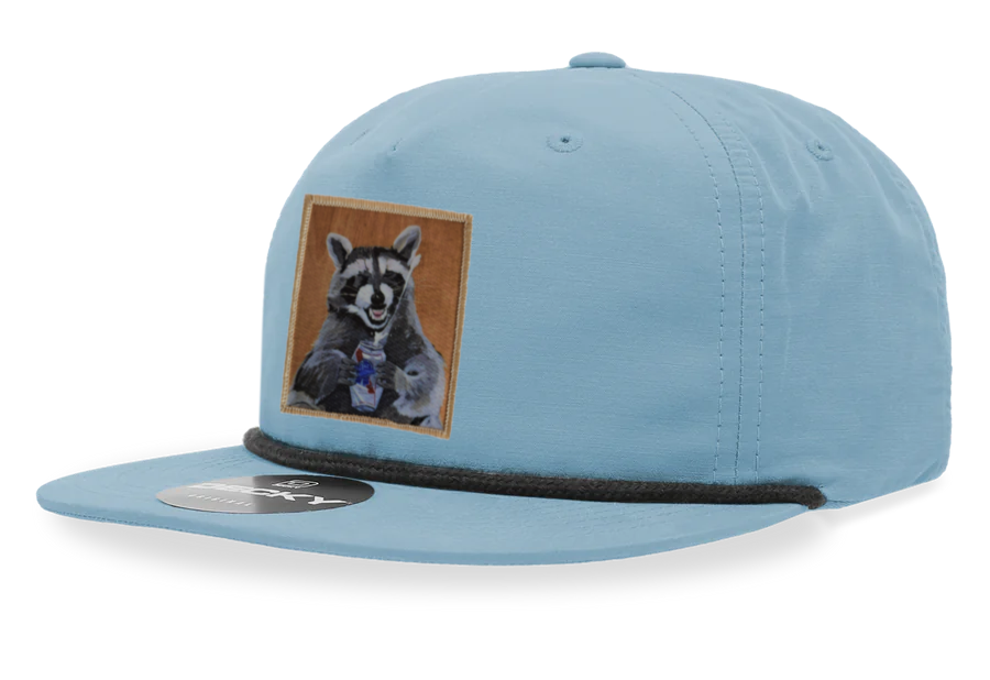 Sky/Black Rope Cap Hats FlynHats Beer Bandit