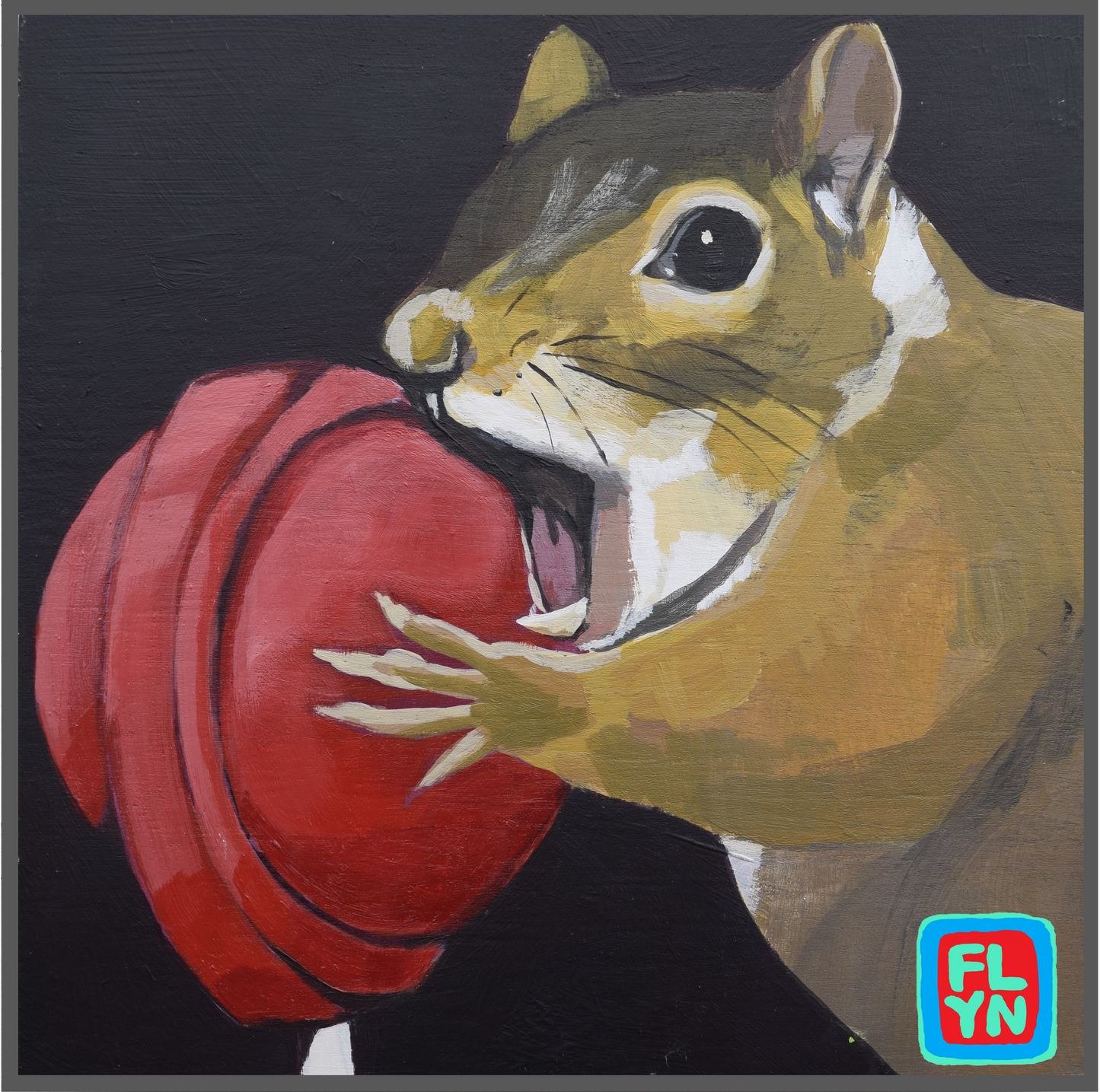 Lolly Squirrel Sticker stickers Flyn Costello 2x2 inches